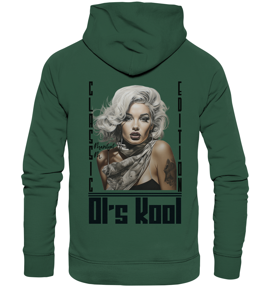 Ol's Kool - Back - Organic Basic Hoodie