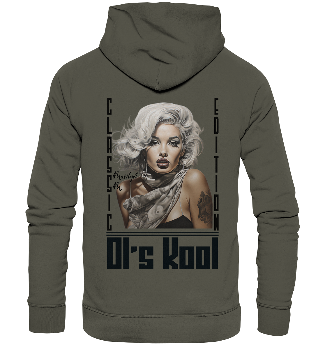 Ol's Kool - Back - Organic Basic Hoodie