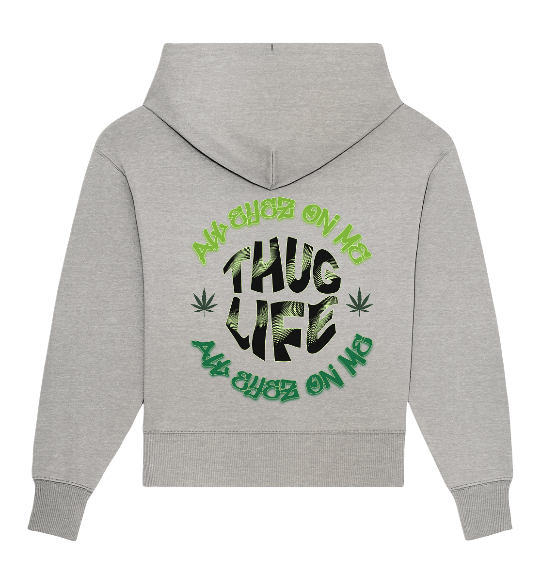 THUG LIFE - ALL EYEZ ON ME - Back - - Organic Oversize Hoodie