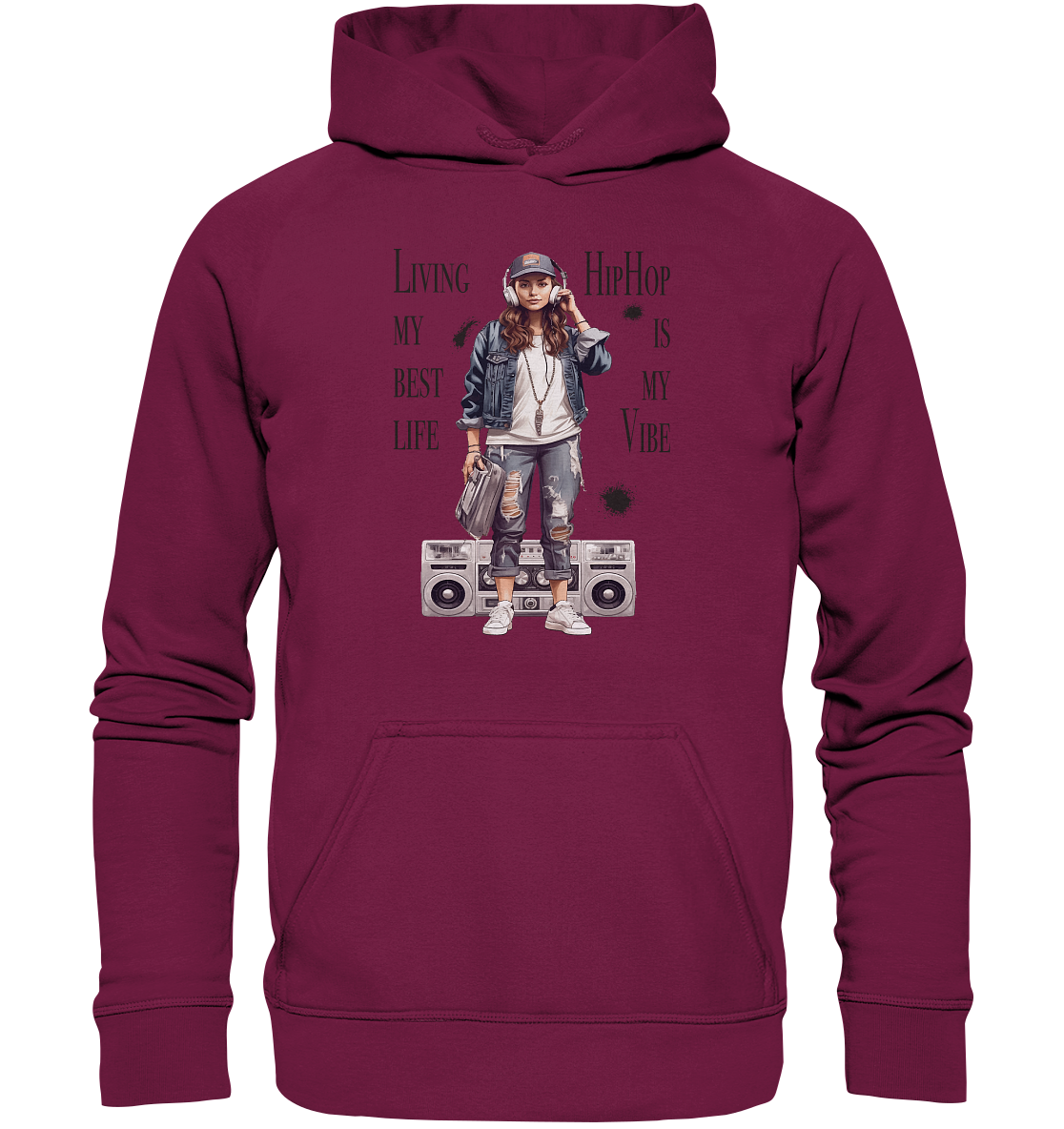 HipHop Girl - Basic Unisex Hoodie