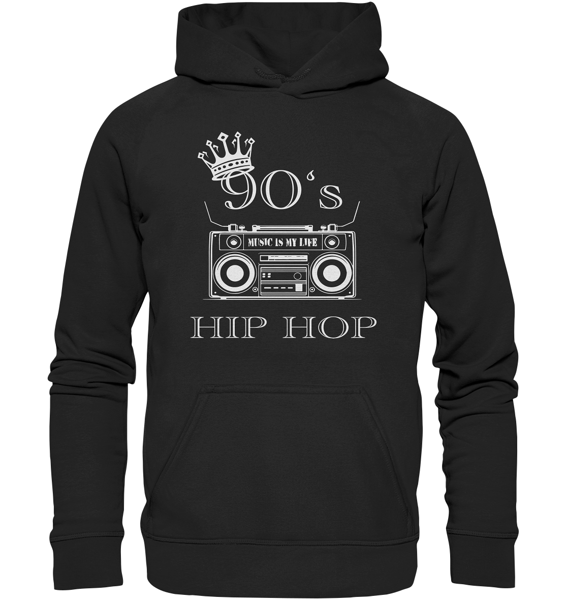 90's HipHop - Basic Unisex Hoodie XL