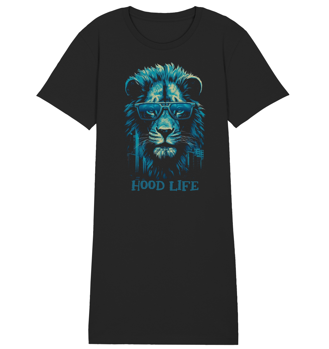 Hood Life Lion - Damen Organic Shirt Dress