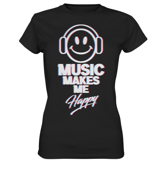 Music Makes Me Happy - Damen Premium Shirt