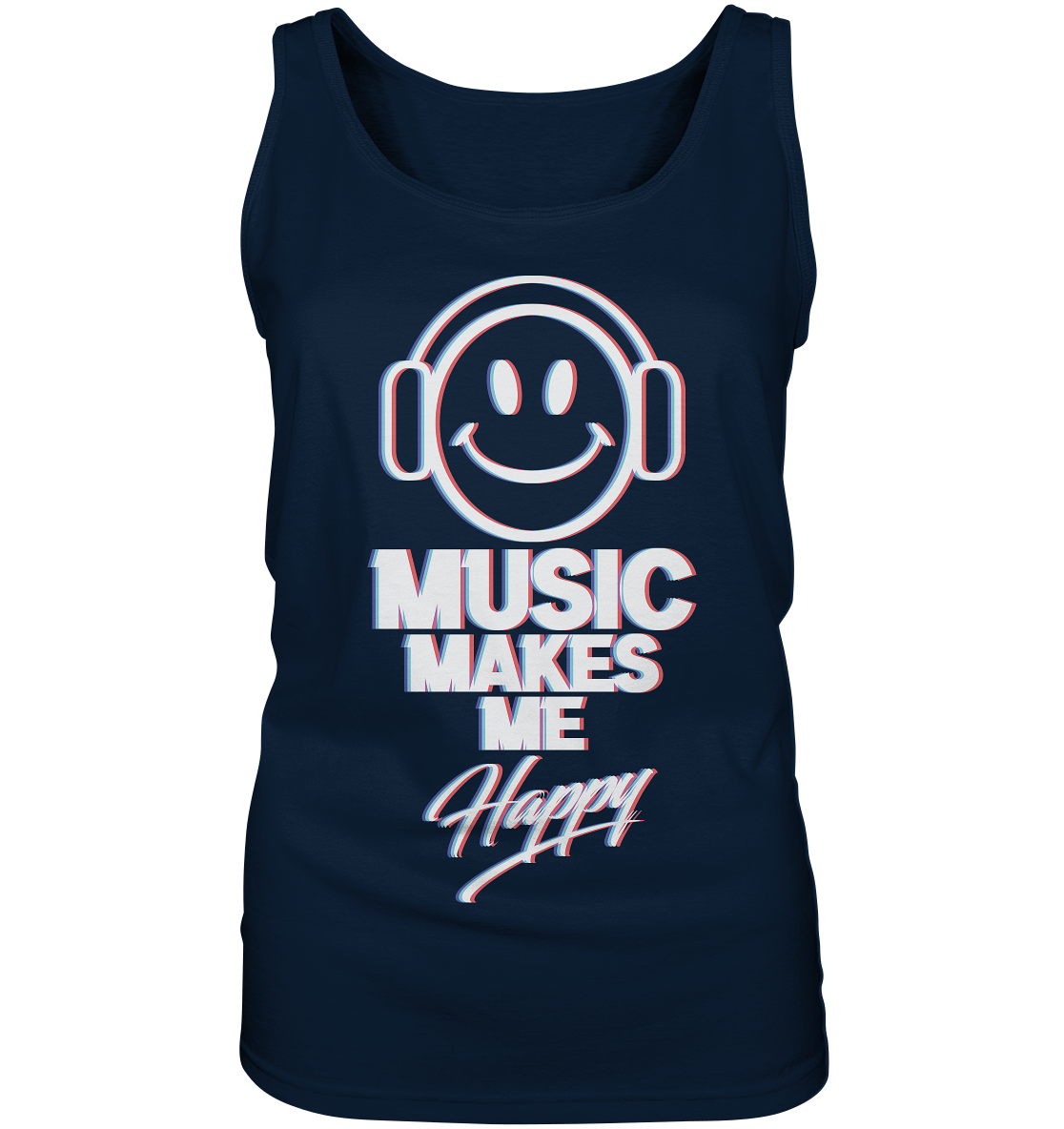 Music Makes Me Happy - Damen Tank-Top