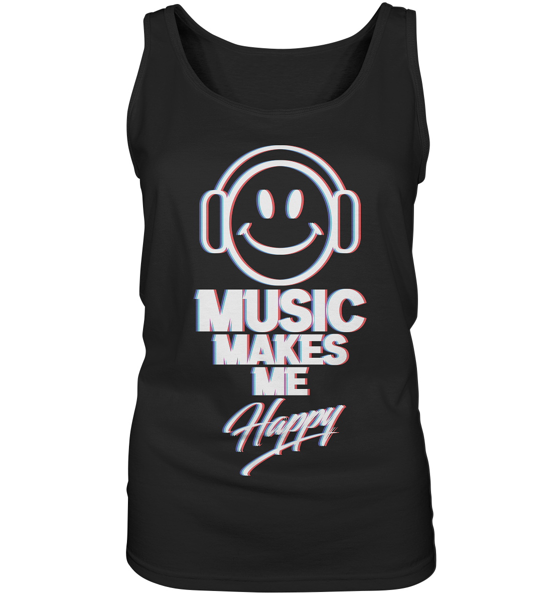 Music Makes Me Happy - Damen Tank-Top