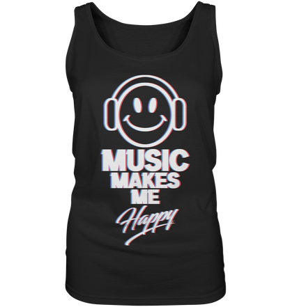 Music Makes Me Happy - Damen Tank-Top