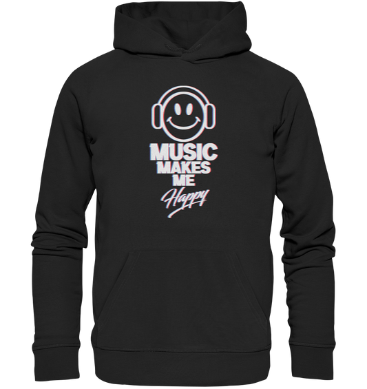 Music Makes Me Happy - Organic Basic Hoodie