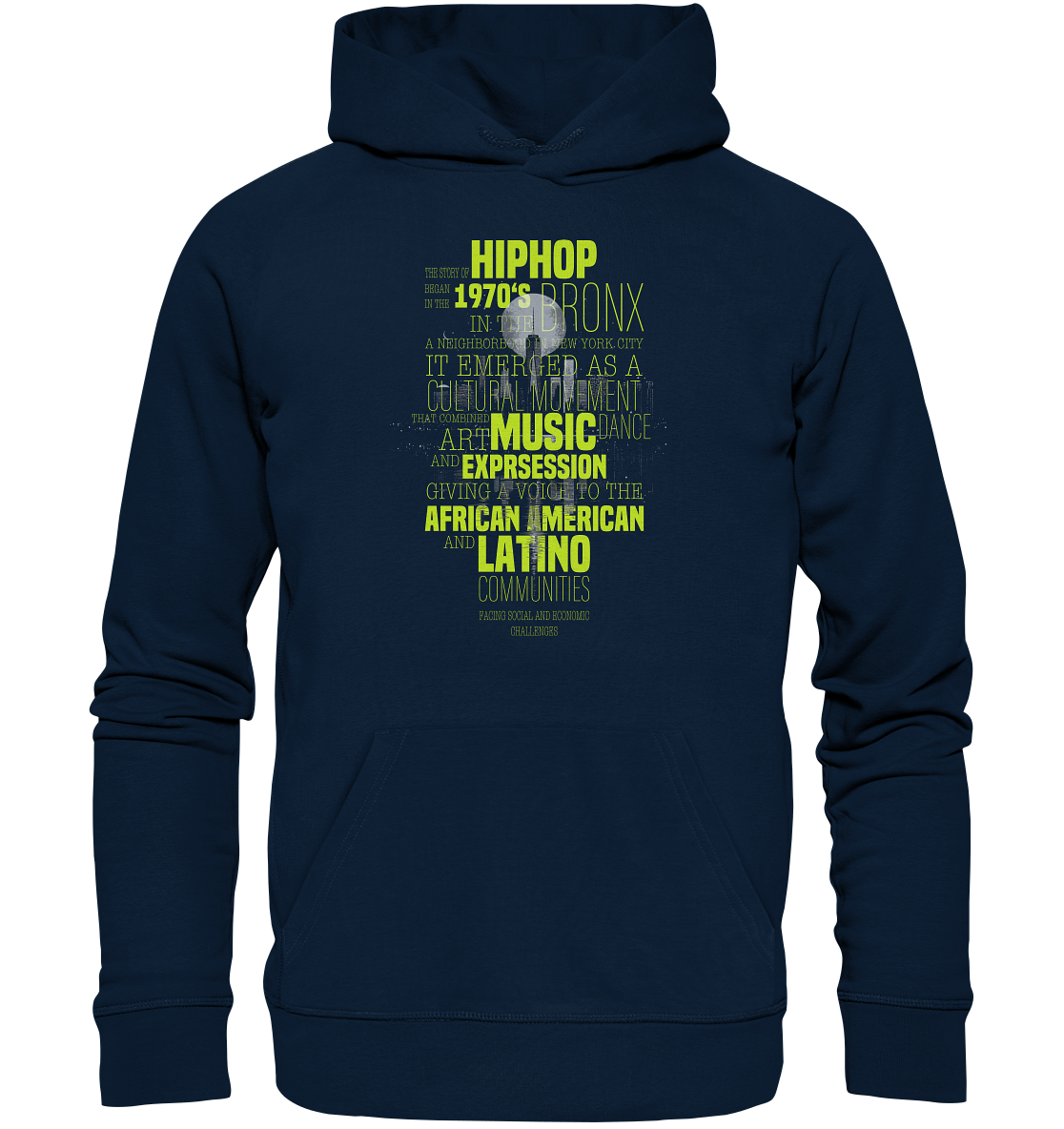 History Of HipHop - Organic Hoodie