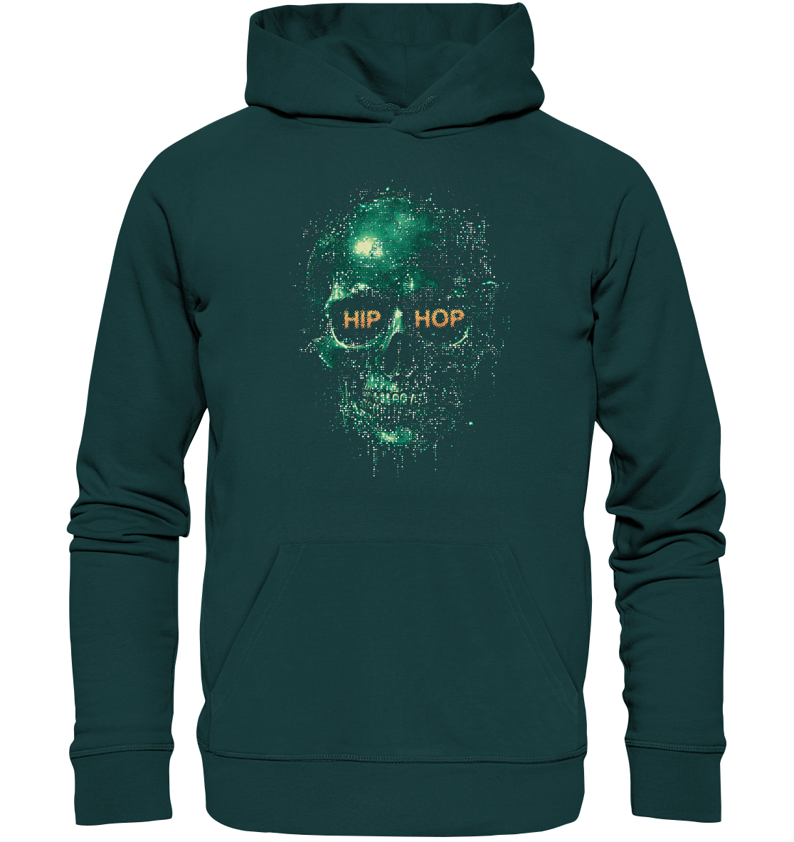 HipHop Skull - Organic Hoodie