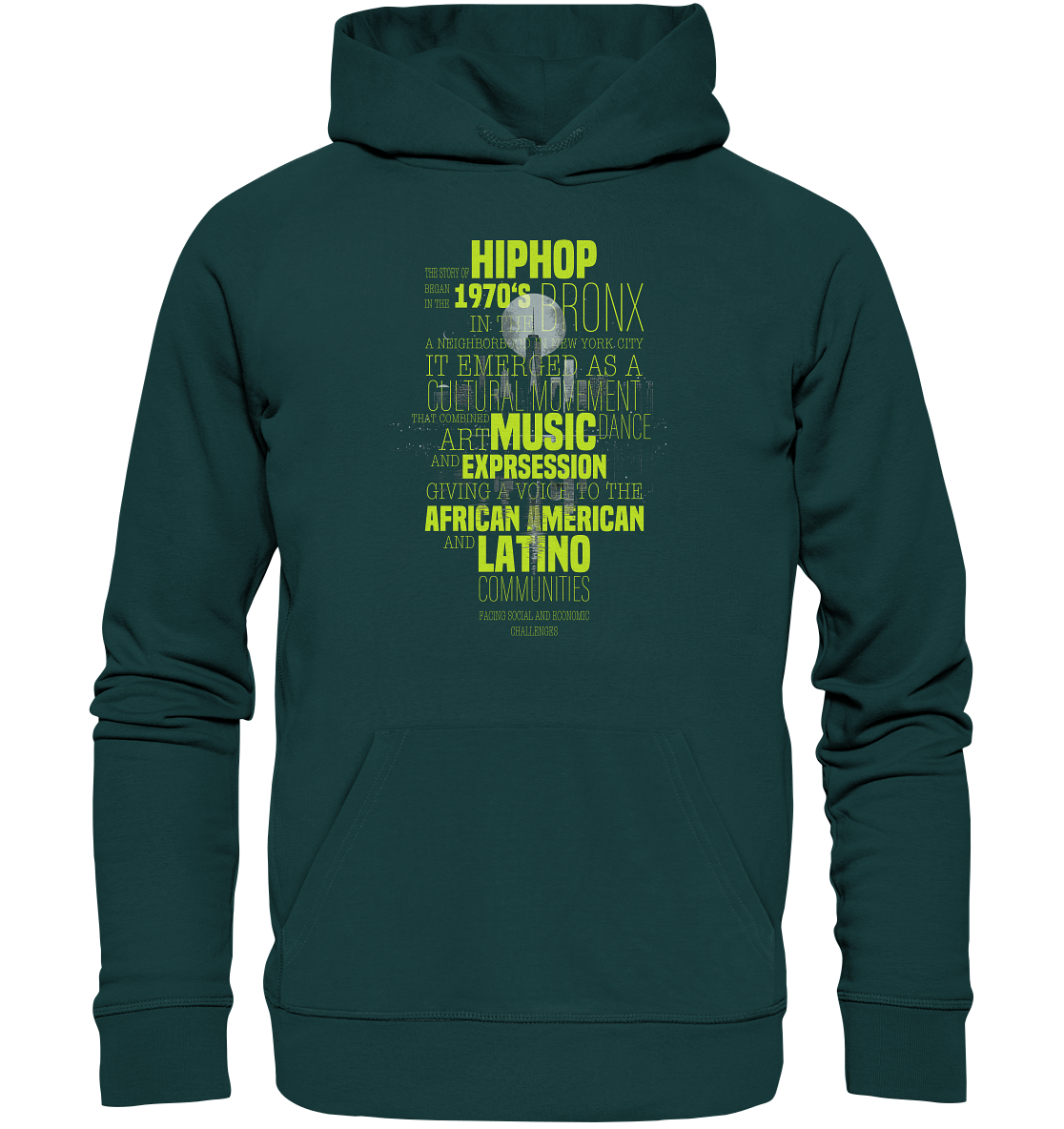 History Of HipHop - Organic Hoodie