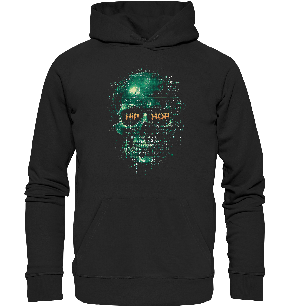 HipHop Skull - Organic Hoodie