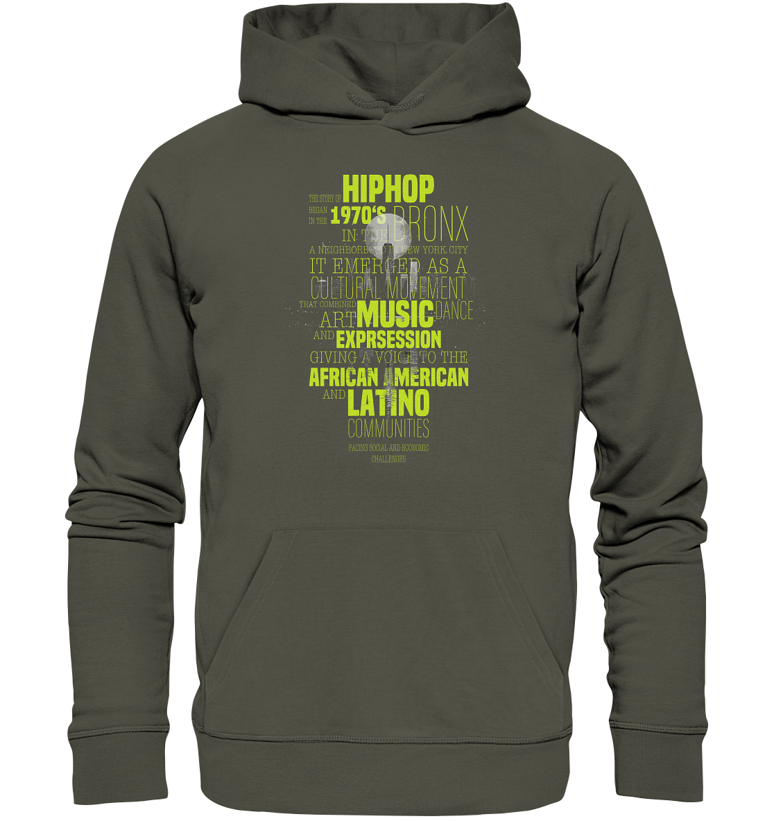 History Of HipHop - Organic Hoodie