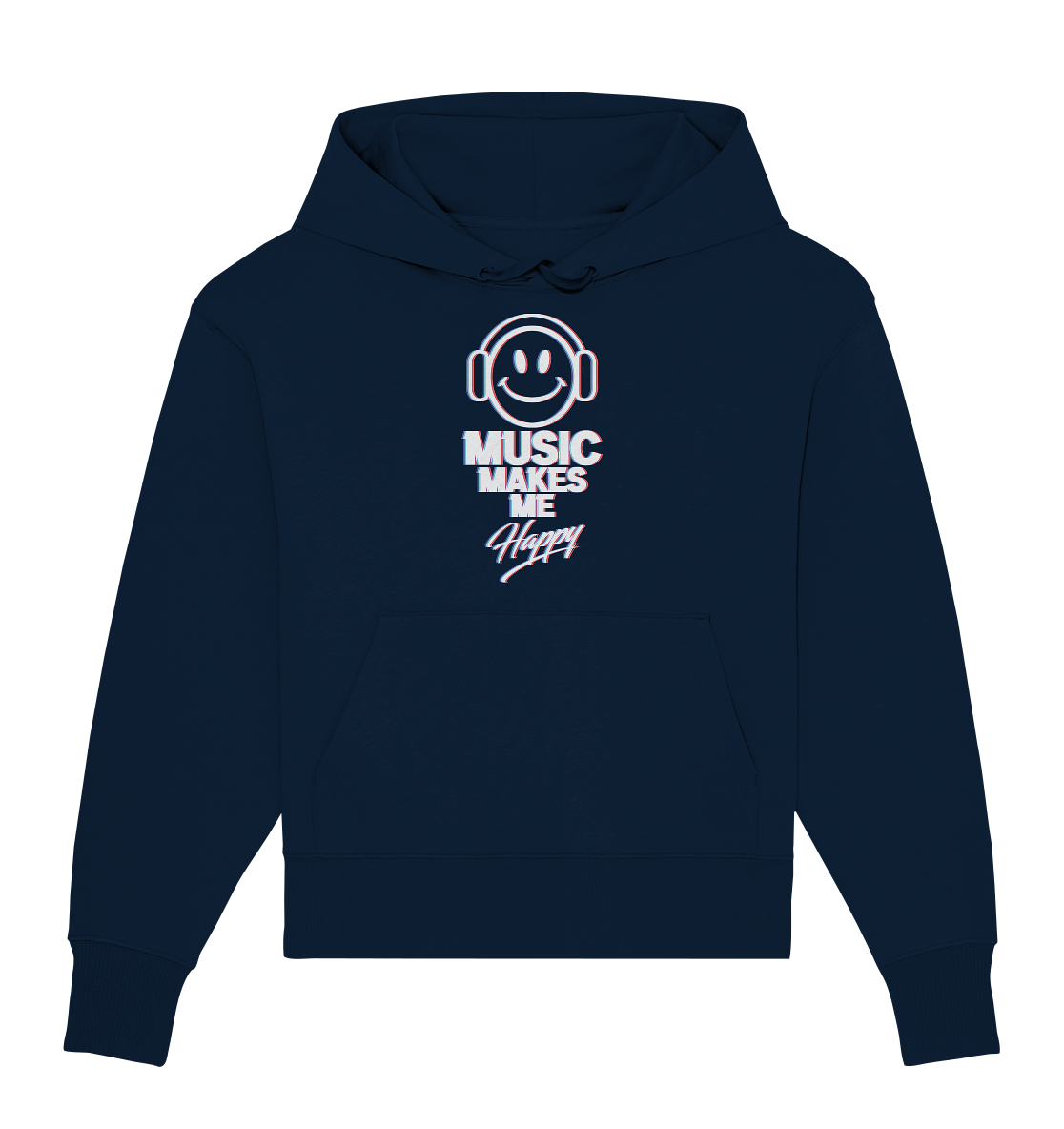 Music Makes Me Happy - Organic Oversize Hoodie