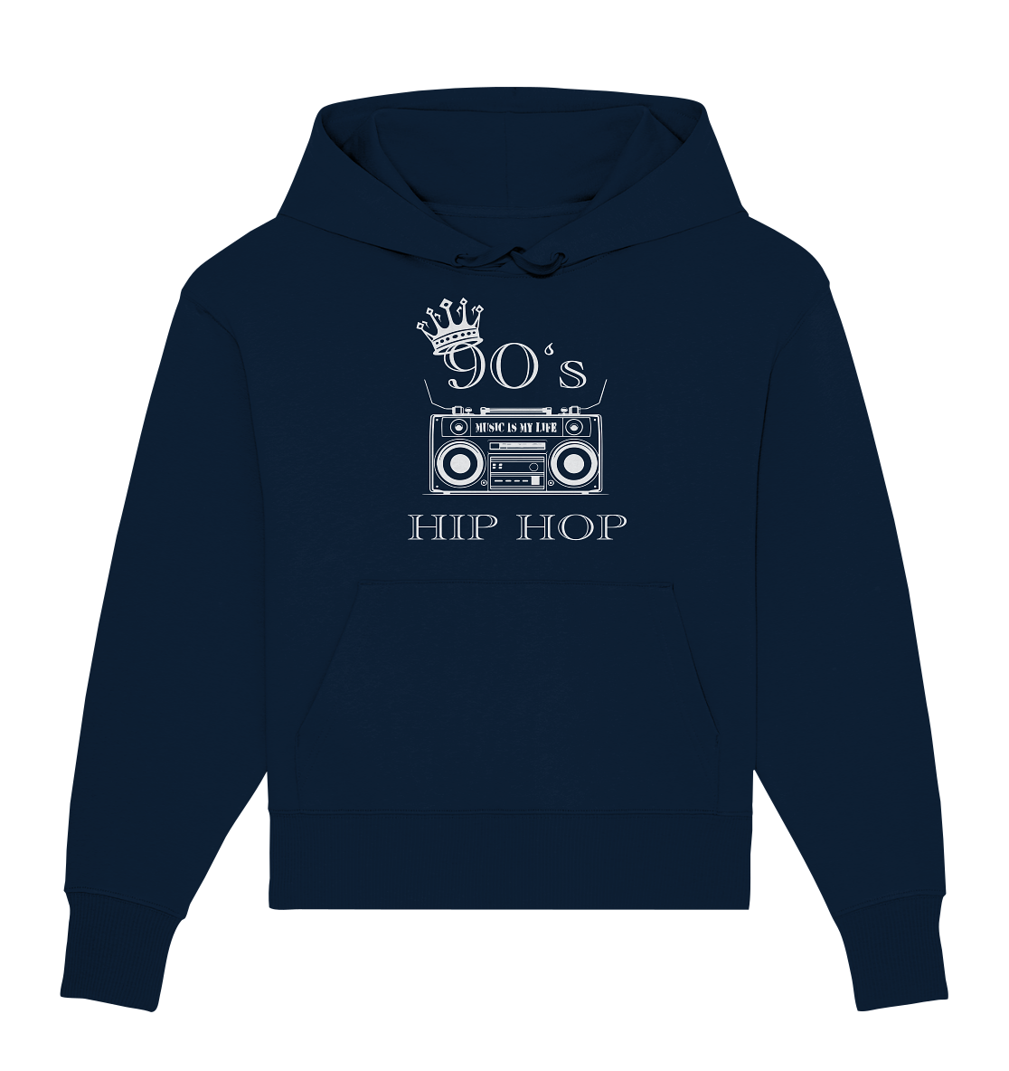 90's HipHop - Organic Oversize Hoodie