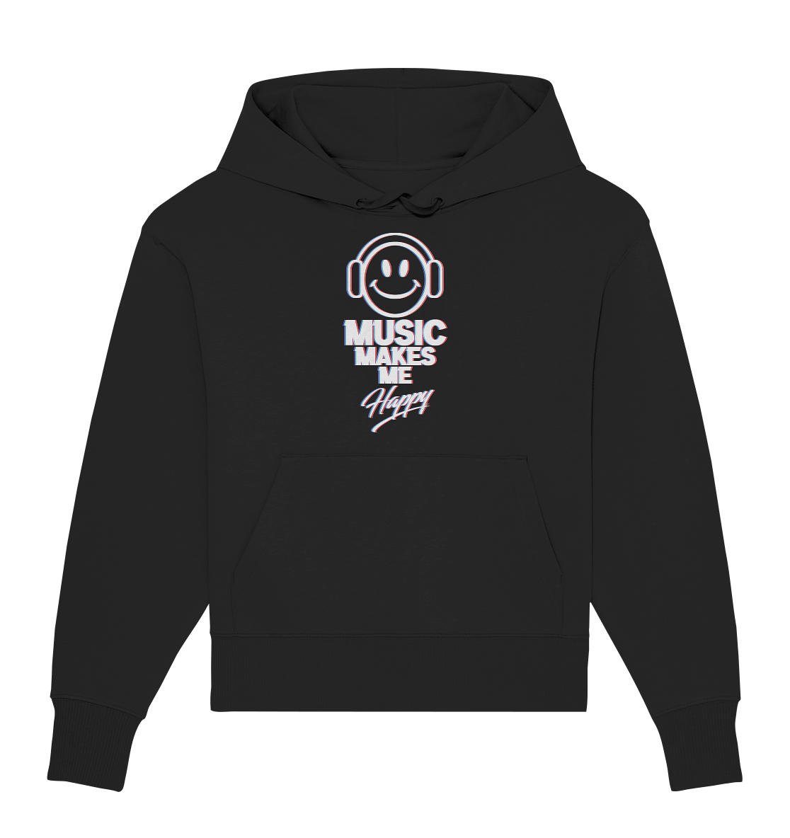 Music Makes Me Happy - Organic Oversize Hoodie