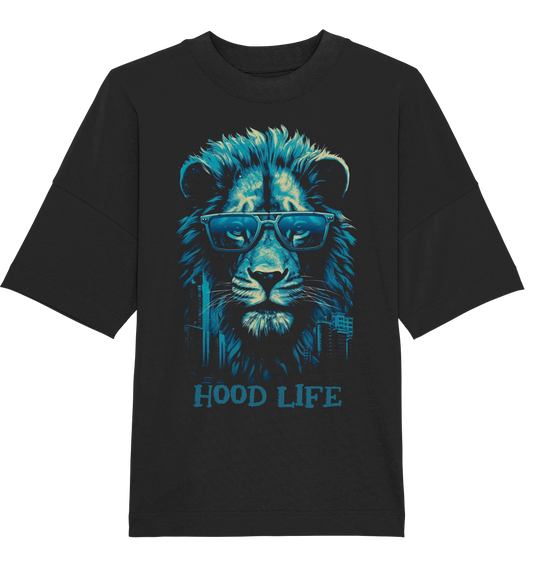 Hood Life Lion - Organic Oversize Shirt