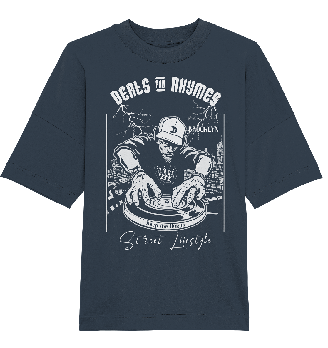 Beats and Rhymes - Organic Oversize Shirt